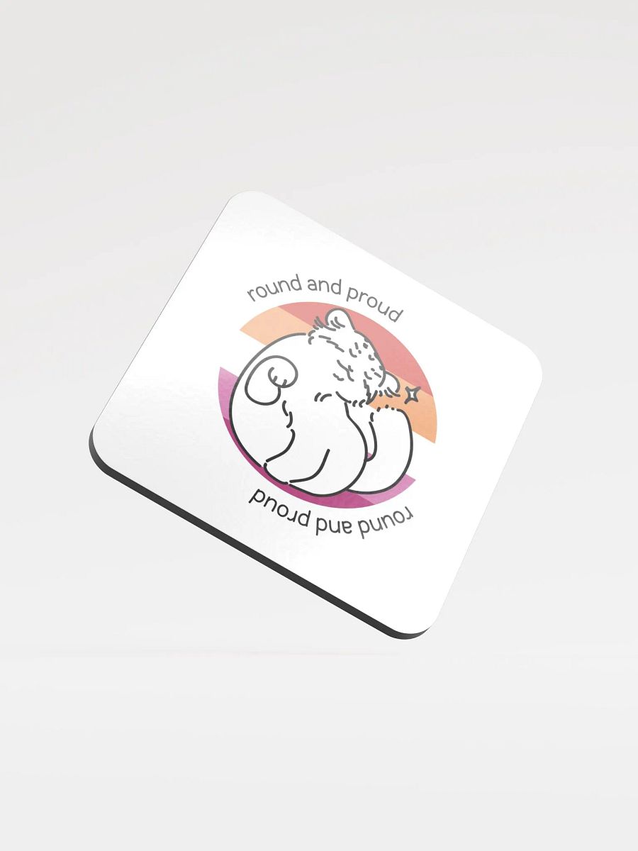 Round and Proud Manul Lesbian Version - Coaster product image (1)