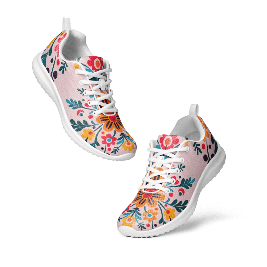 Quiet Mind Floral Athletic Shoes product image (1)