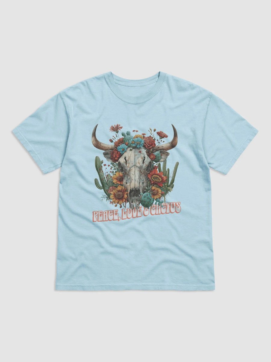 BohoCactus Cow Skull Cotton T-Shirt product image (25)