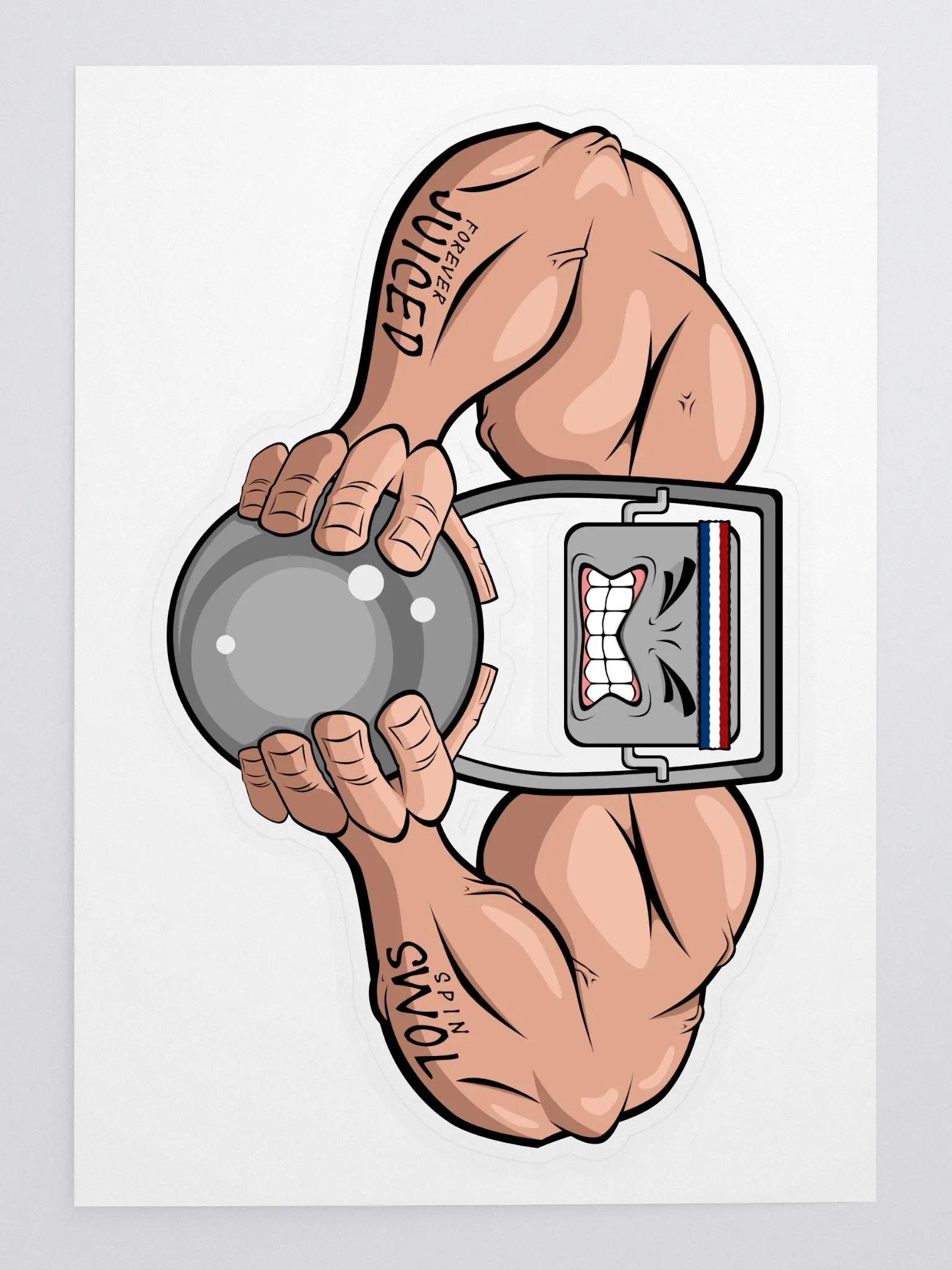 Big Ol' Ripped Spinner Sticker product image (3)