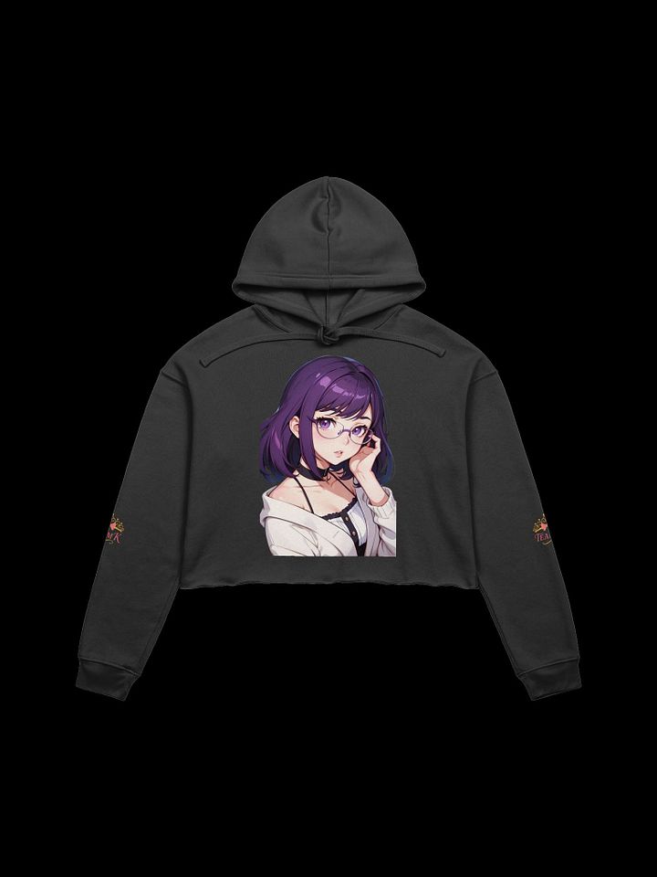 (Purple WAIFU) K Crop Hoodie product image (1)