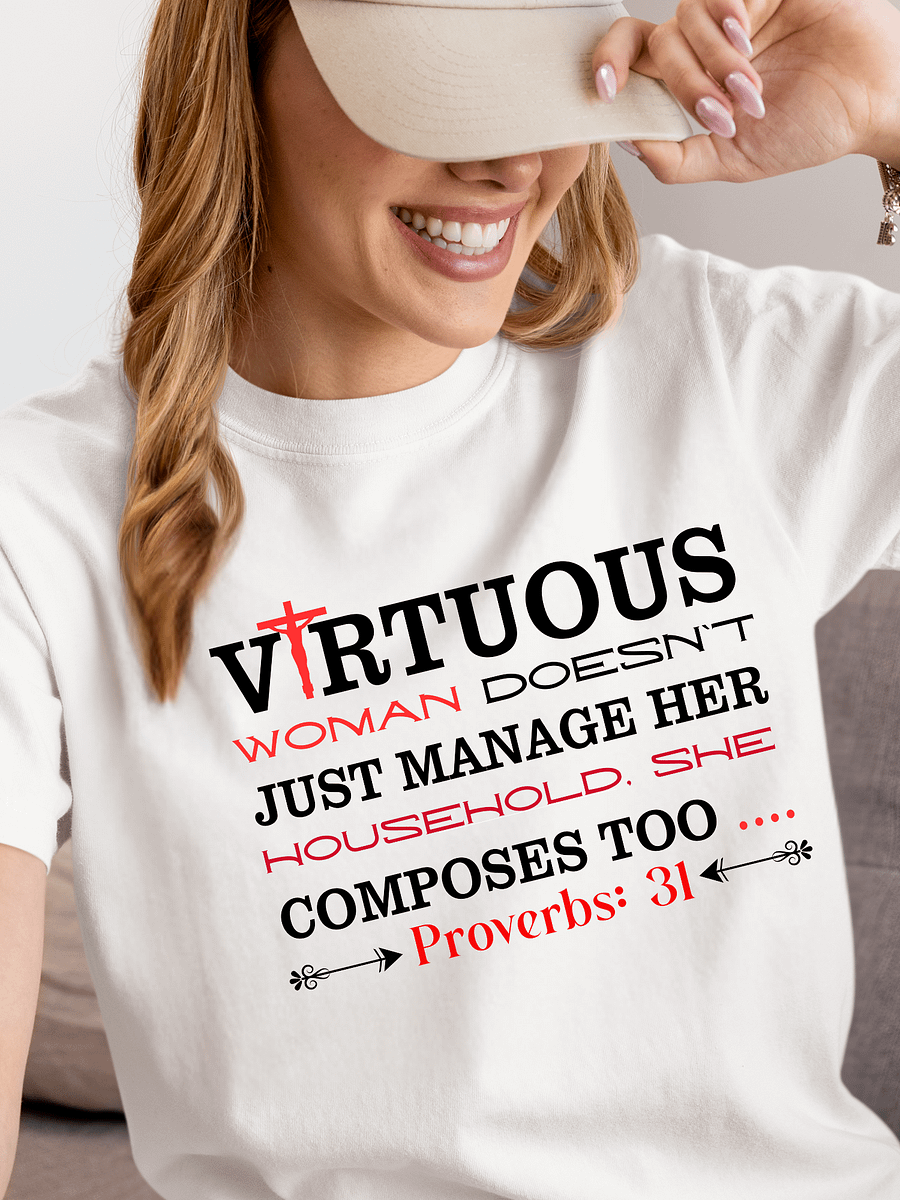 Virtuous Woman Inspirational Comfort Colors T-shirt product image (10)