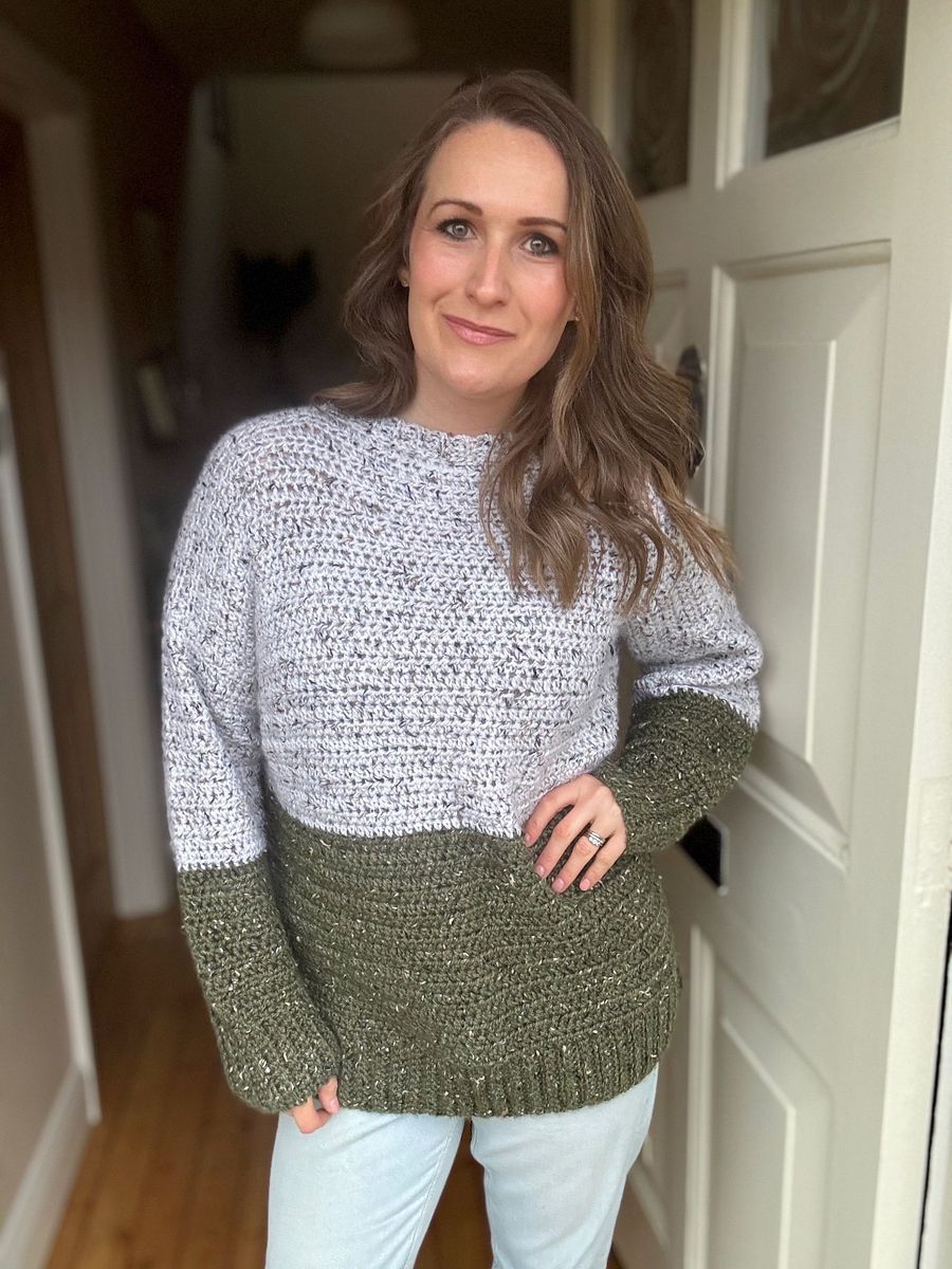 Easy Tweedy Adult Pullover - Simple Crochet Sweater Pattern For Beginners product image (8)