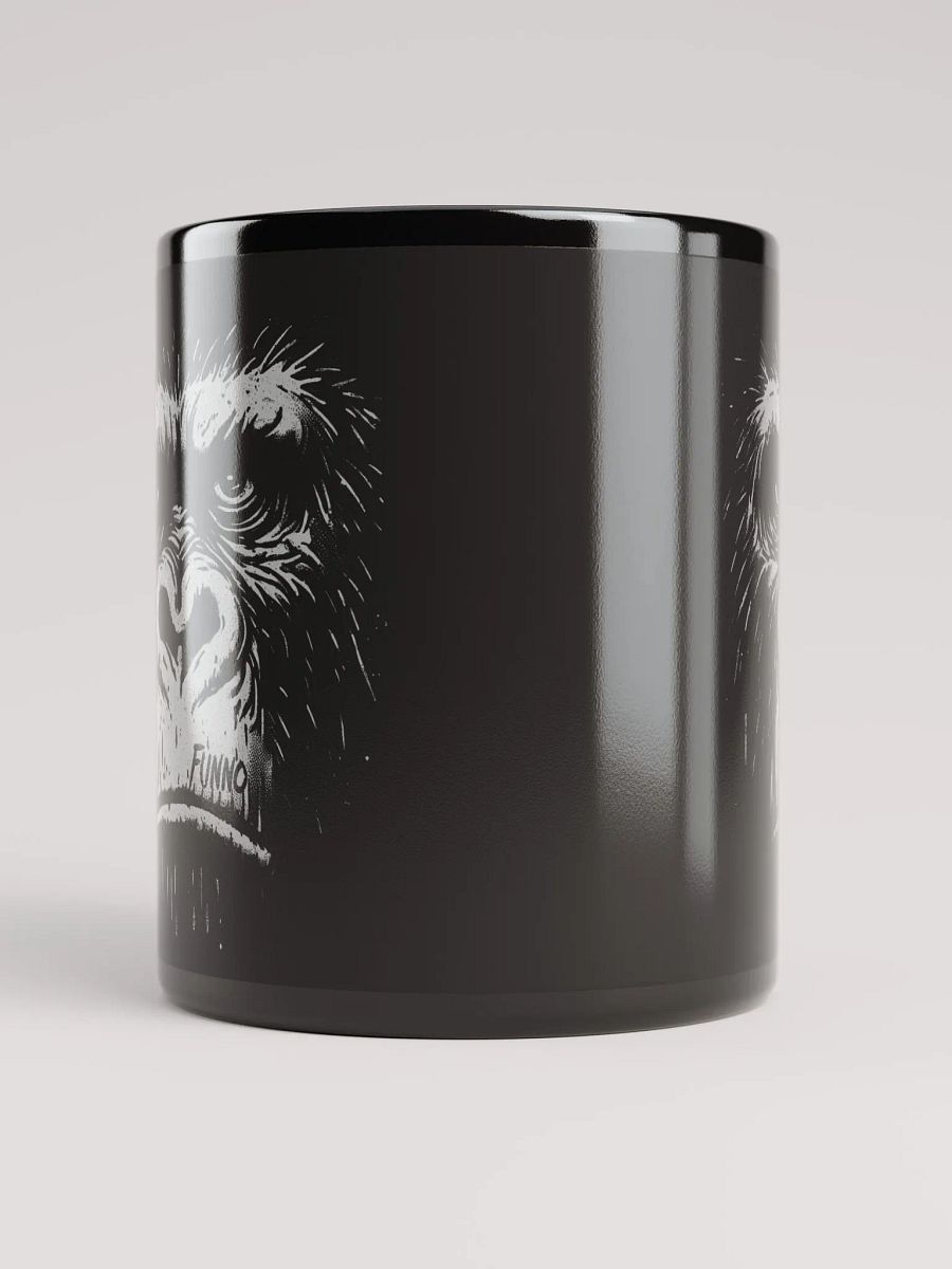 Gorilla face-Funno Black Glossy Mug product image (5)