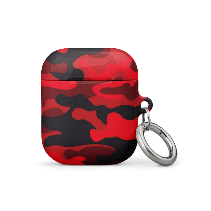 Red Camo AirPod Case product image (1)