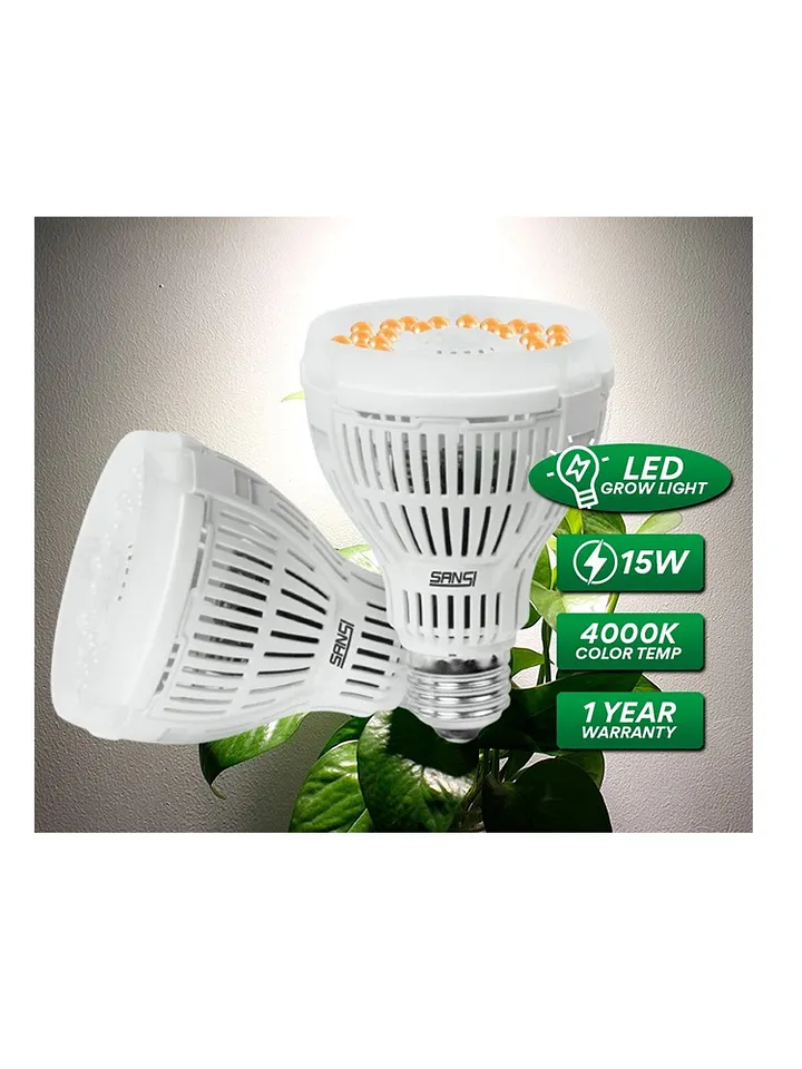 SANSI Grow Light Bulb - Full Spectrum LED for Indoor Plants (10W, 15W, 24W, 36W) product image (2)