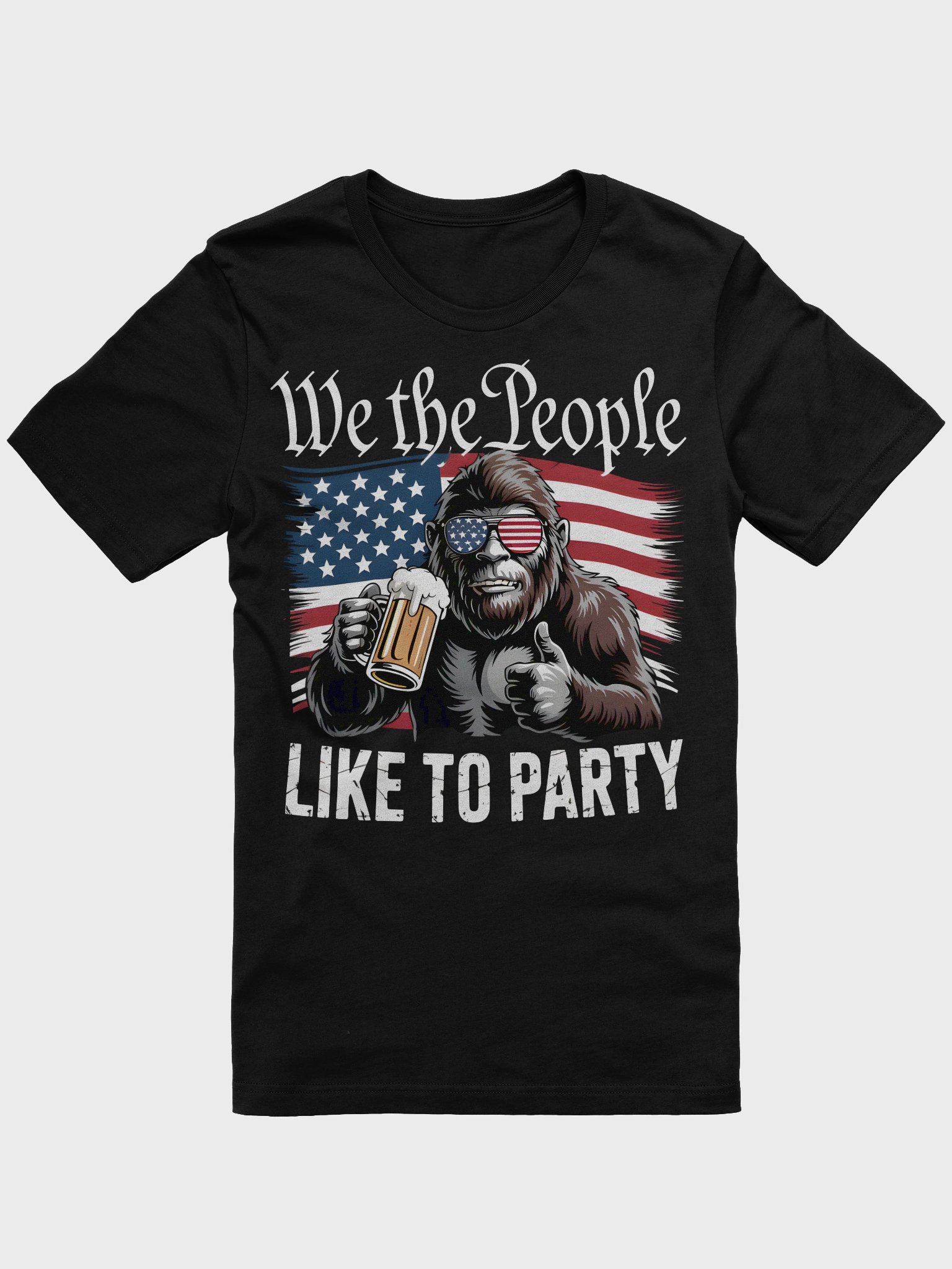 Patriotic Party Bigfoot T-Shirt product image (1)
