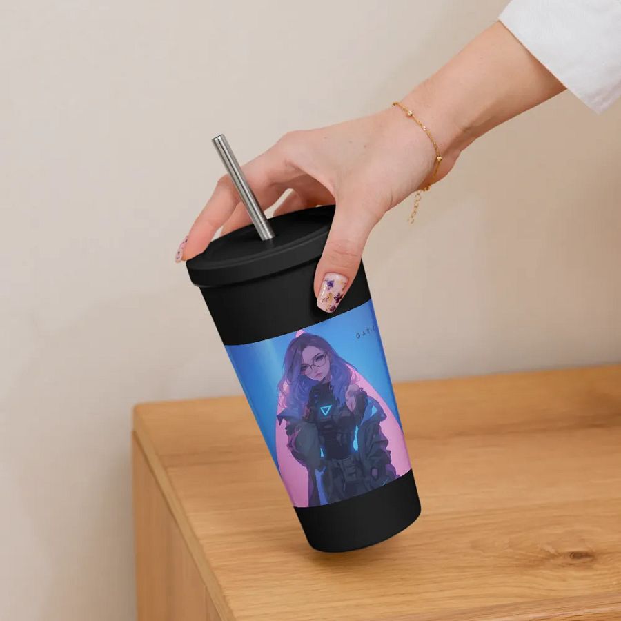 Cyberpunk V.2 Tumbler with a Straw product image (10)