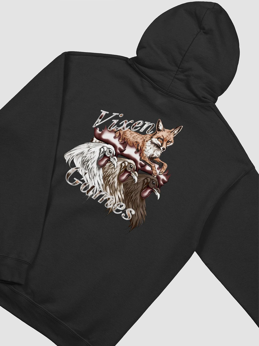Vixen Games three cocks and a fox back print hoodie product image (40)