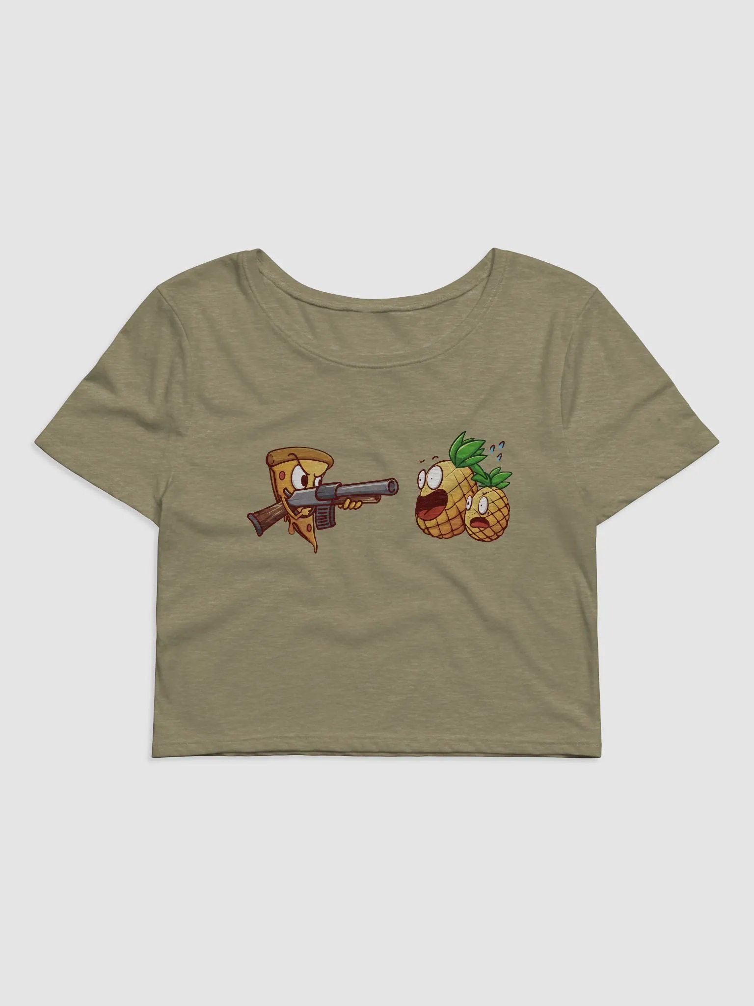 Pizza hates Pineapple Women's Crop product image (1)