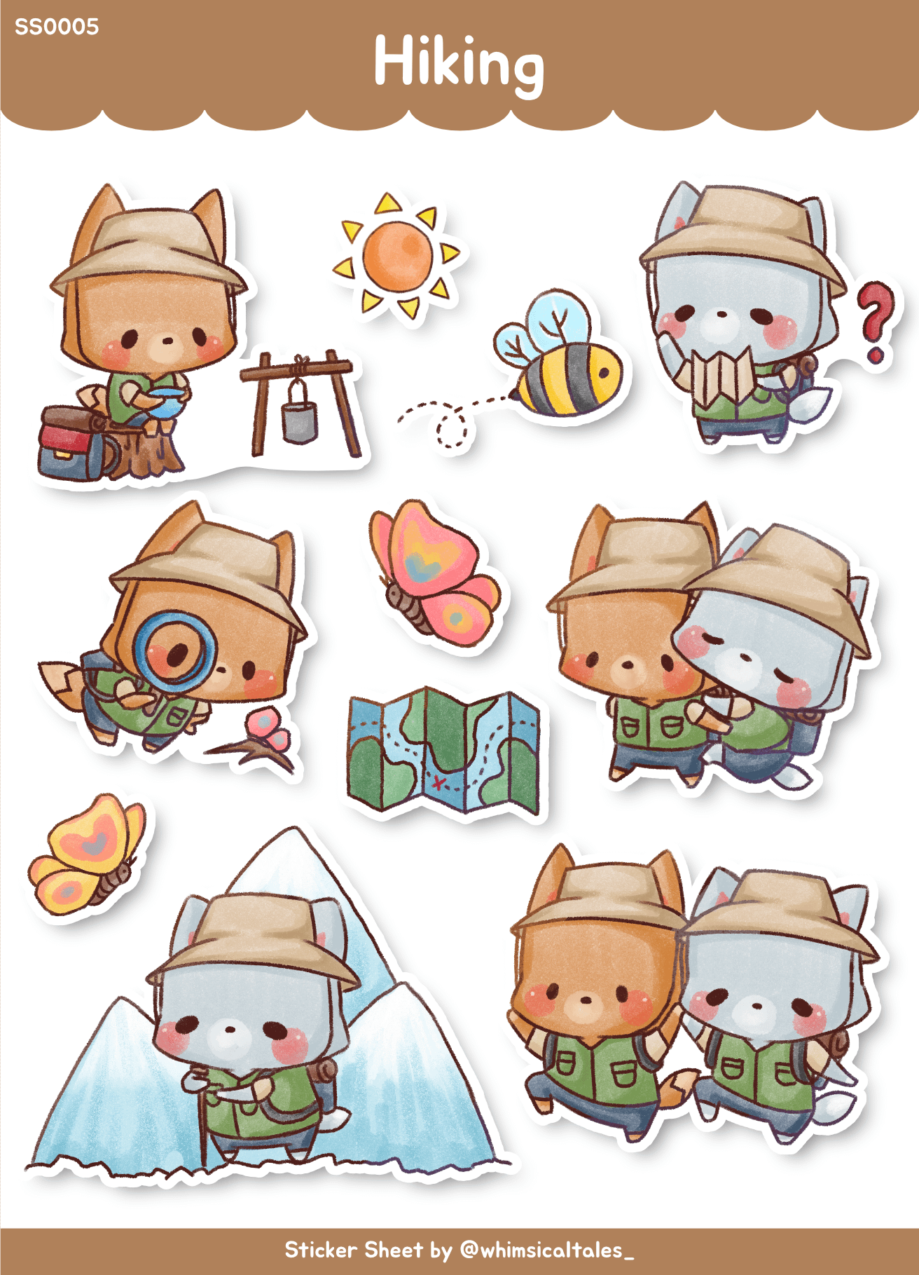 Hiking | Sticker Sheet product image (1)