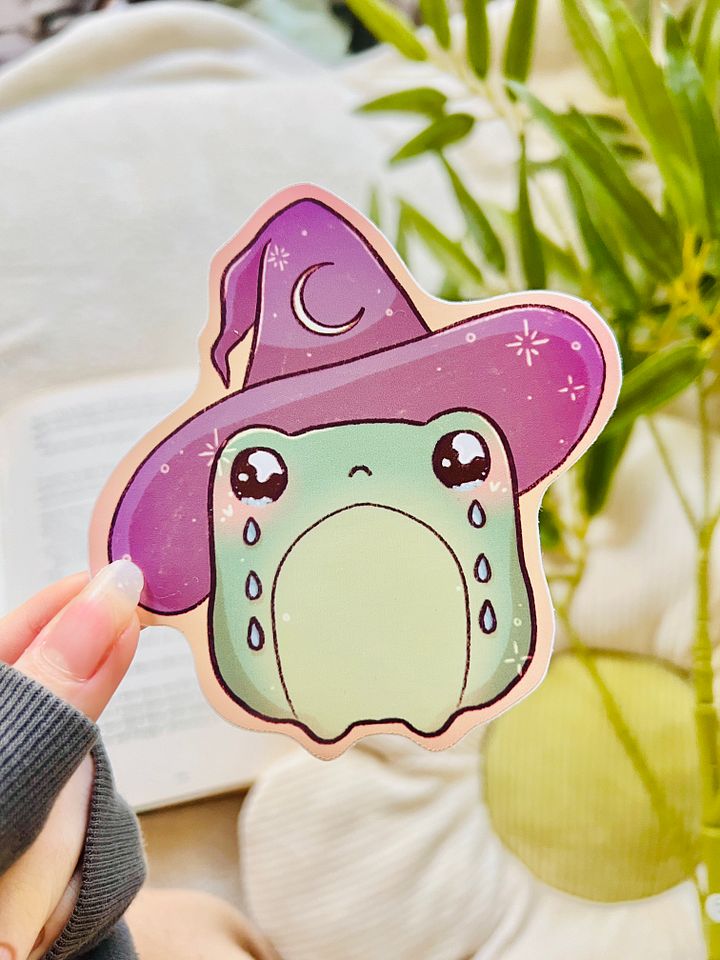 Its Okay To Cry Frog Wizard Sticker product image (1)