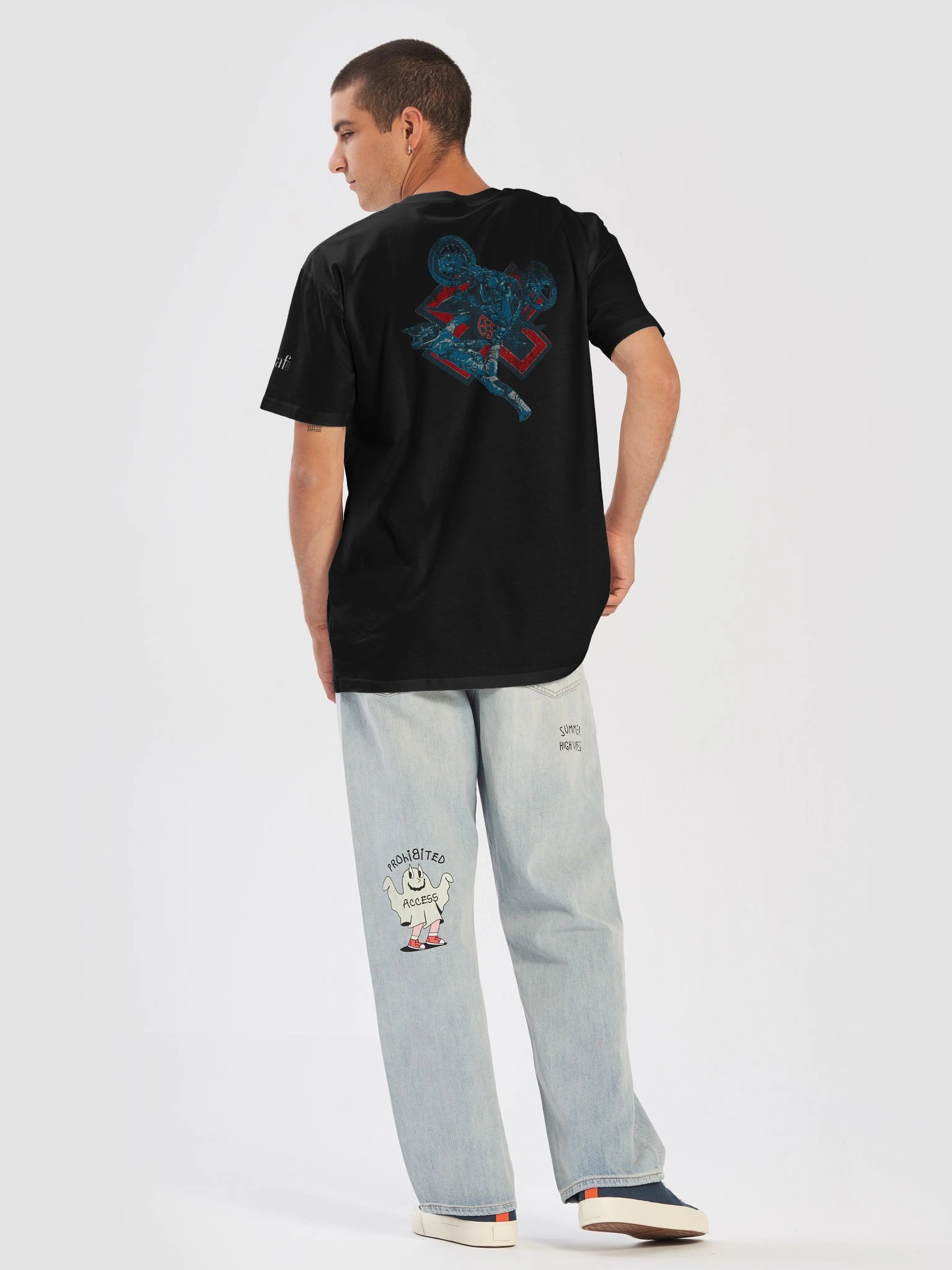 IDGAF X-GAMES MOTO CROSS STREET CUT T-Shirt product image (6)