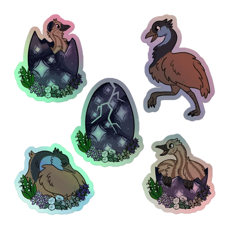 RAWR Aether Holographic Stickers product image (1)