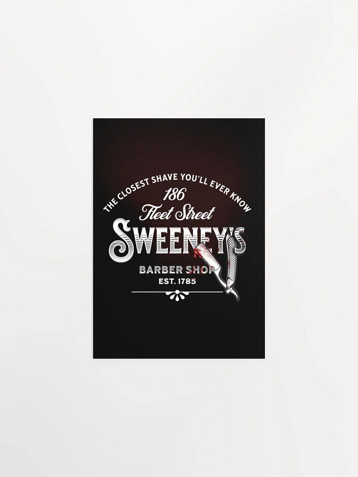 Sweeney Todd Barber Shop Poster – Enhanced Matte Victorian Broadway Wall Art product image (9)