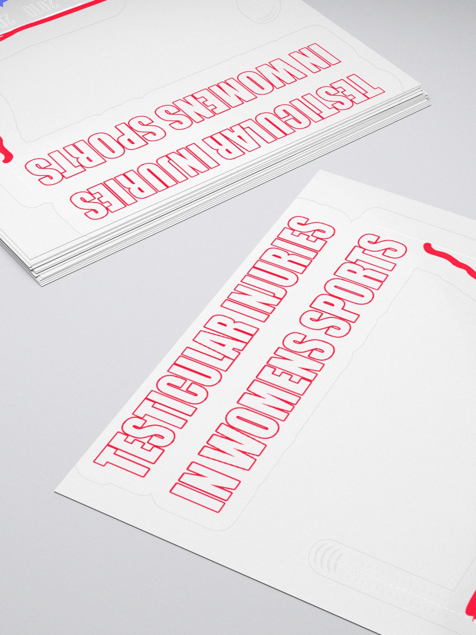 Testicular Injuries In Women Sports Sticker product image (4)