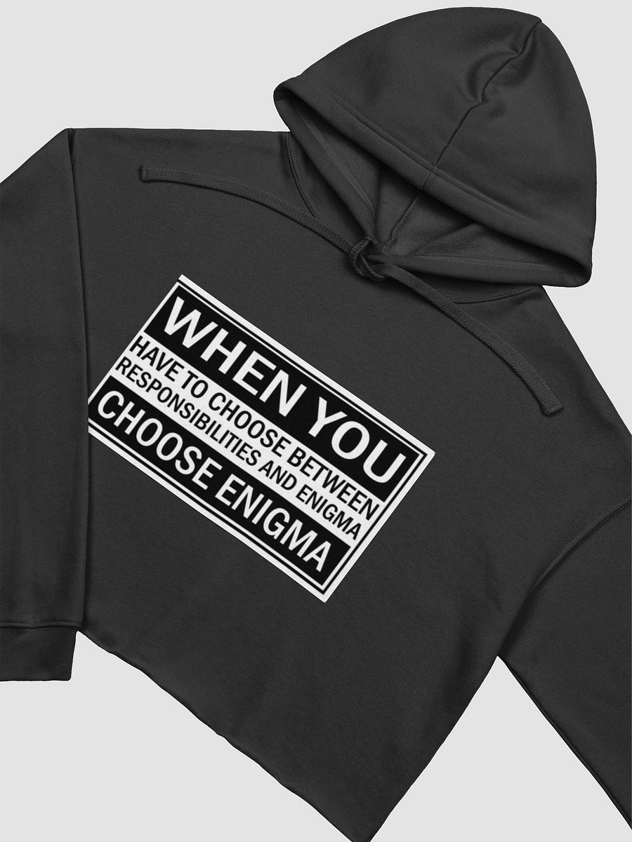 ENIGMAS Bella+Canvas Fleece Crop Hoodie product image (3)