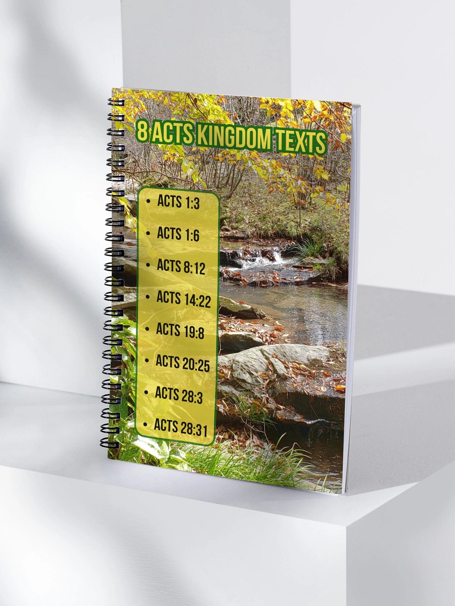 8 Acts Kingdom Texts Spiral Notebook product image (4)