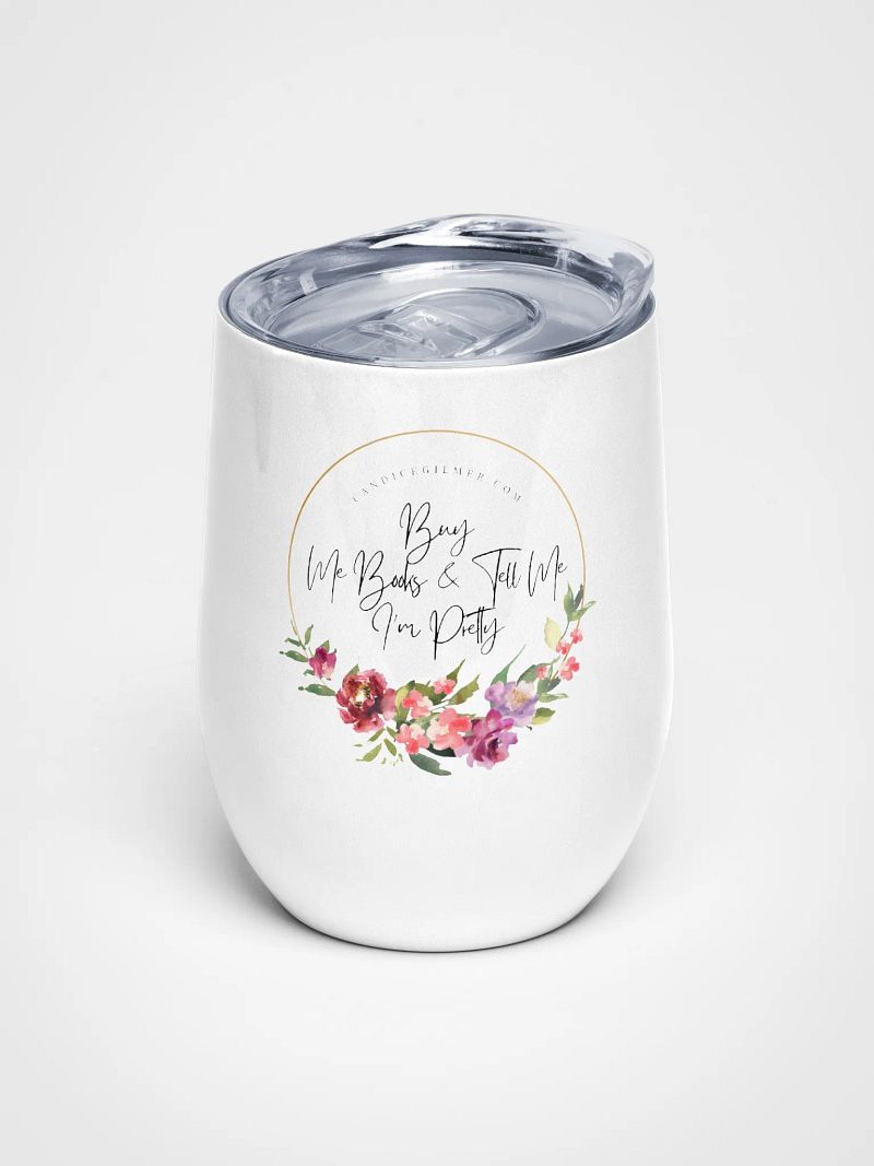 Floral Cheers Wine Tumbler
