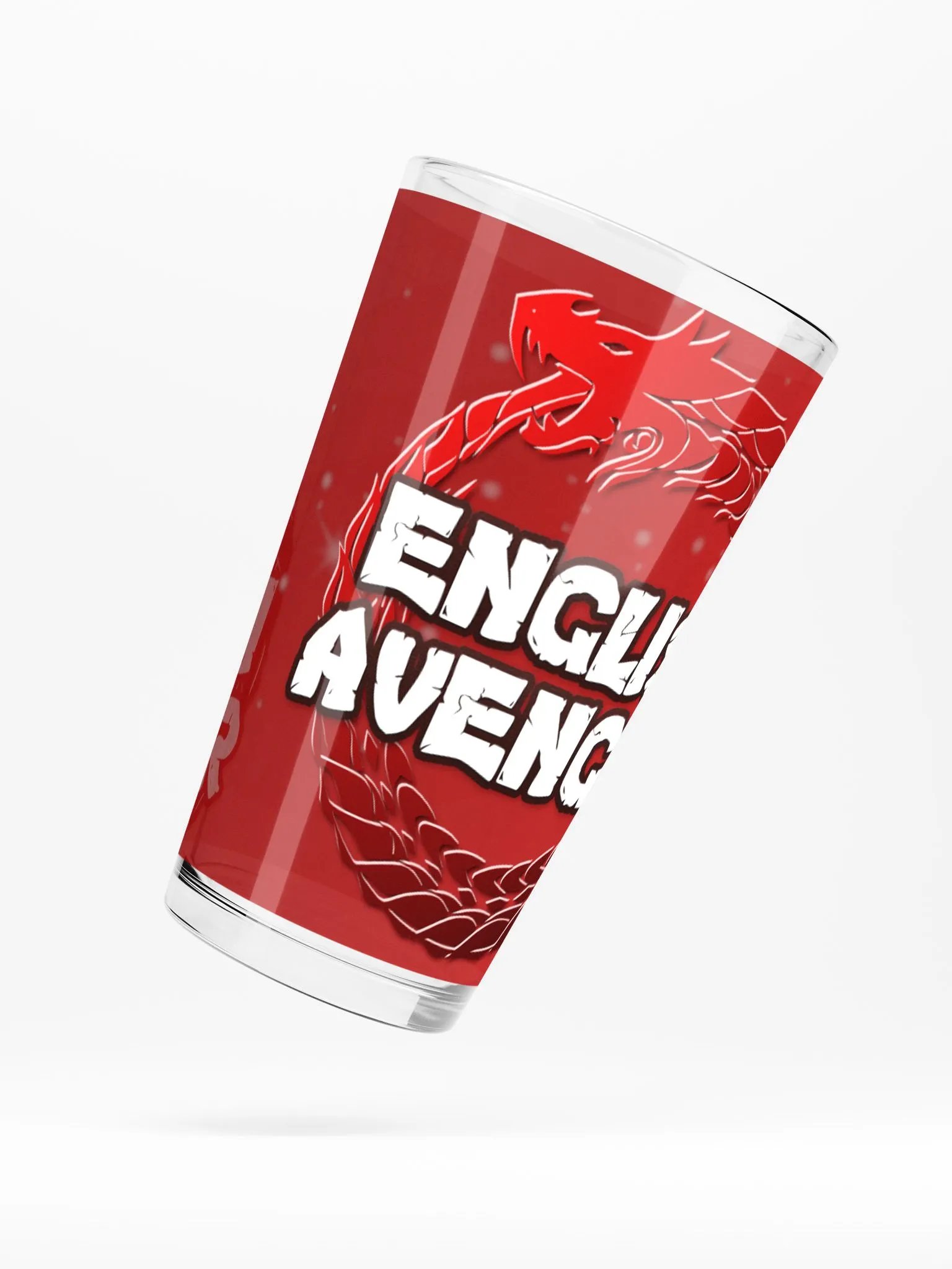 Copy of English Avenger Logo Graphic Pint Glass product image (5)