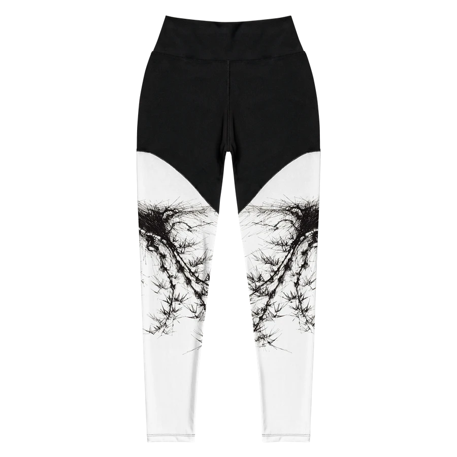 Bamboo Root All-Over Print Sports Leggings product image (1)