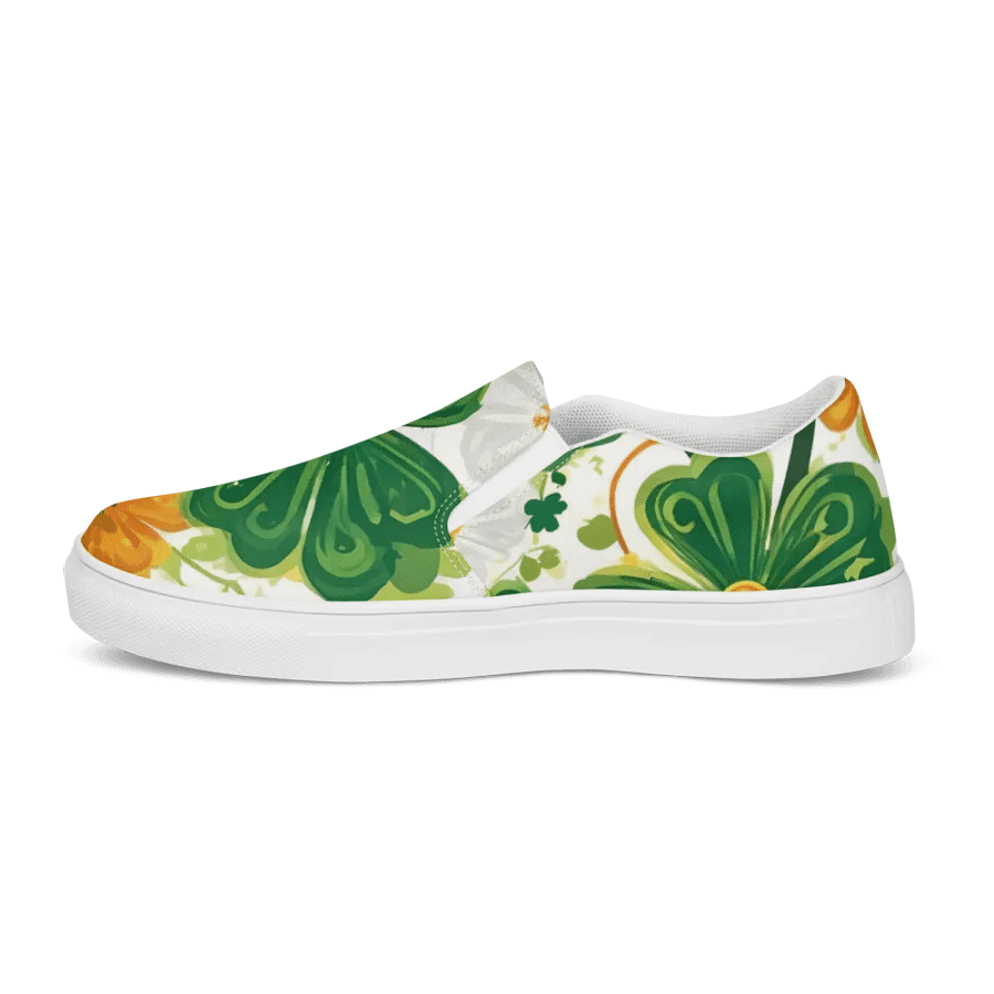 Whimsical Boho Spring Floral Slip On Canvas Shoes product image (4)