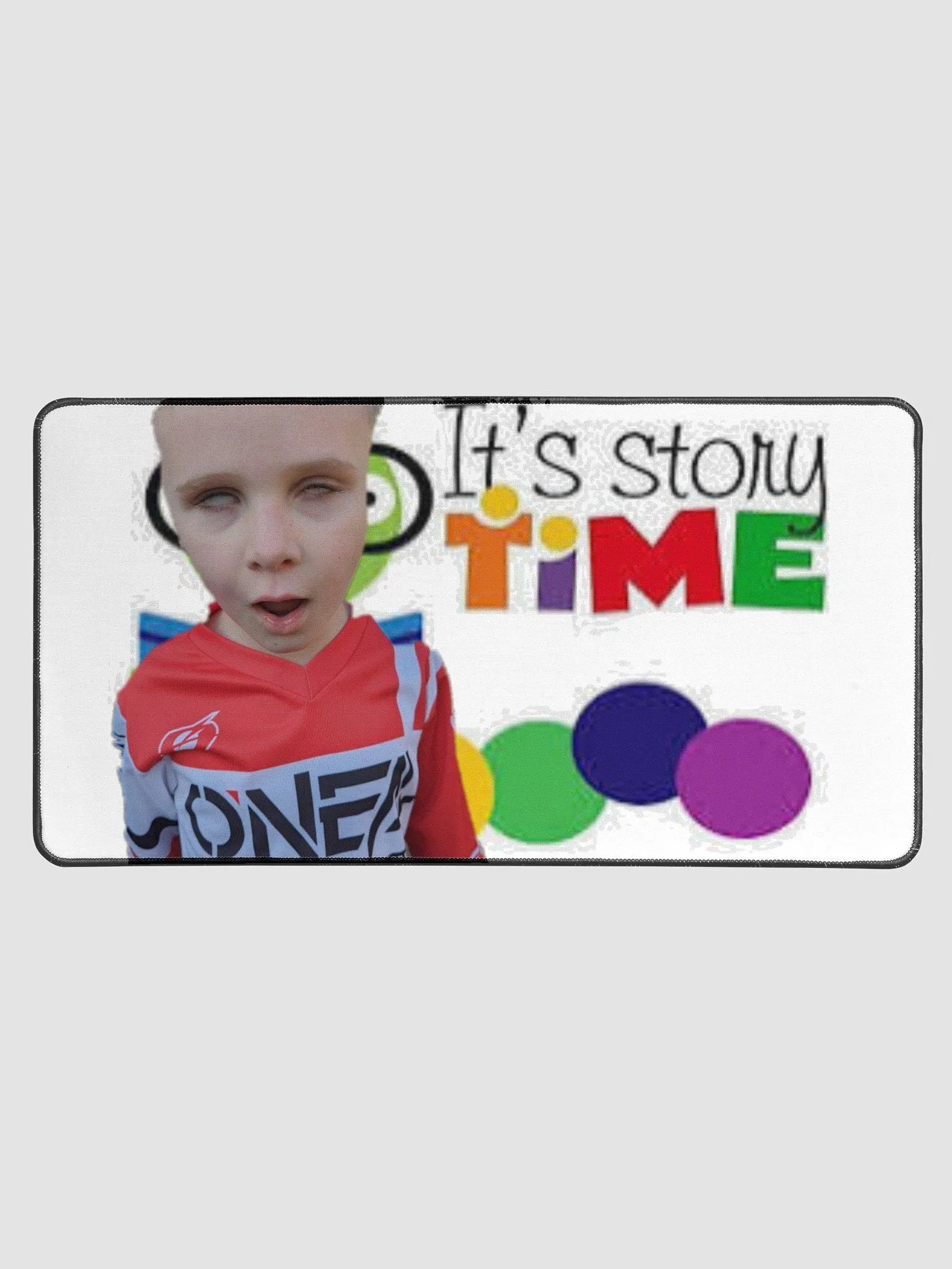 Its story time Gaming desk mat product image (1)