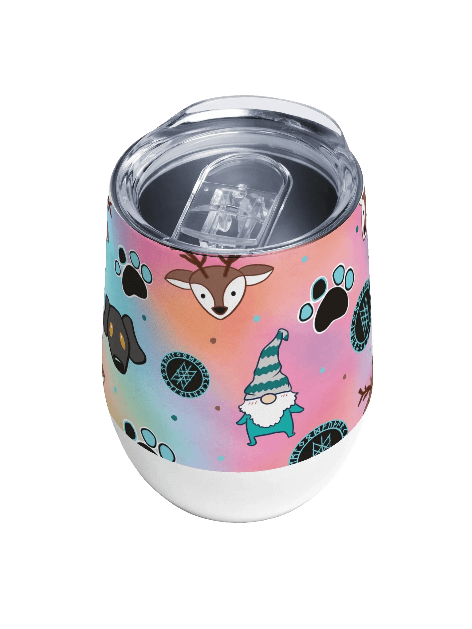 PRIDE Web of Wyrd Rainbow Wine Tumbler product image (4)