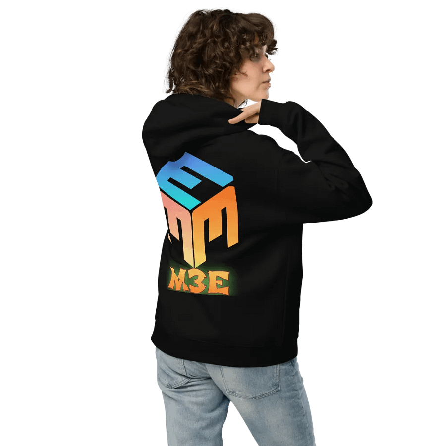 Vibrant Geometric Cubic Unisex Hoodie product image (3)