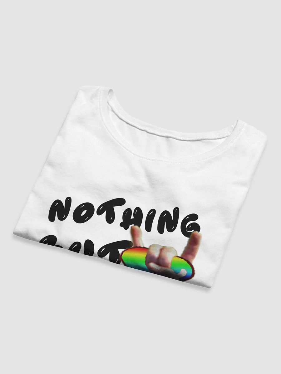 Nothing But Love - Pride Edition - Black Text - Women's Crop Tee product image (5)