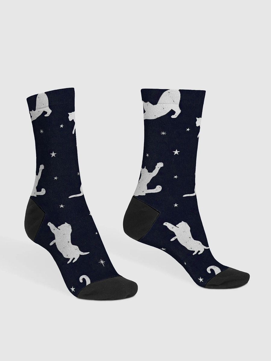 Starry Cats - Black - Crew Socks product image (3)