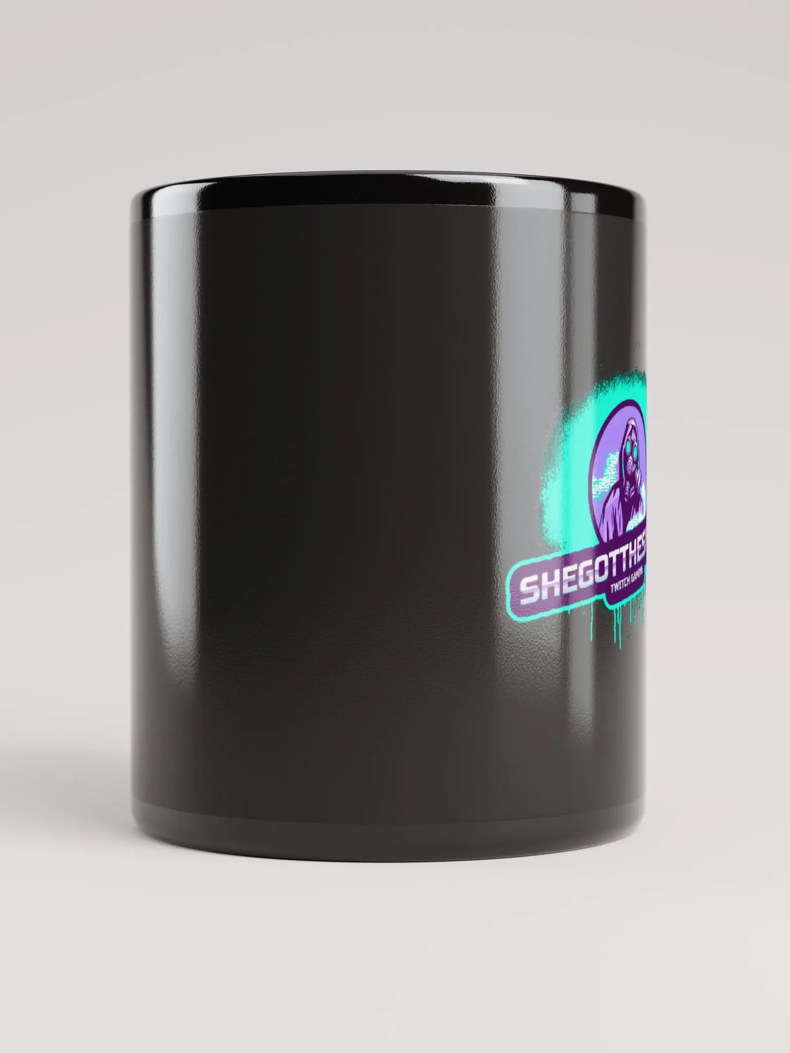 Black glossy Mug product image (5)