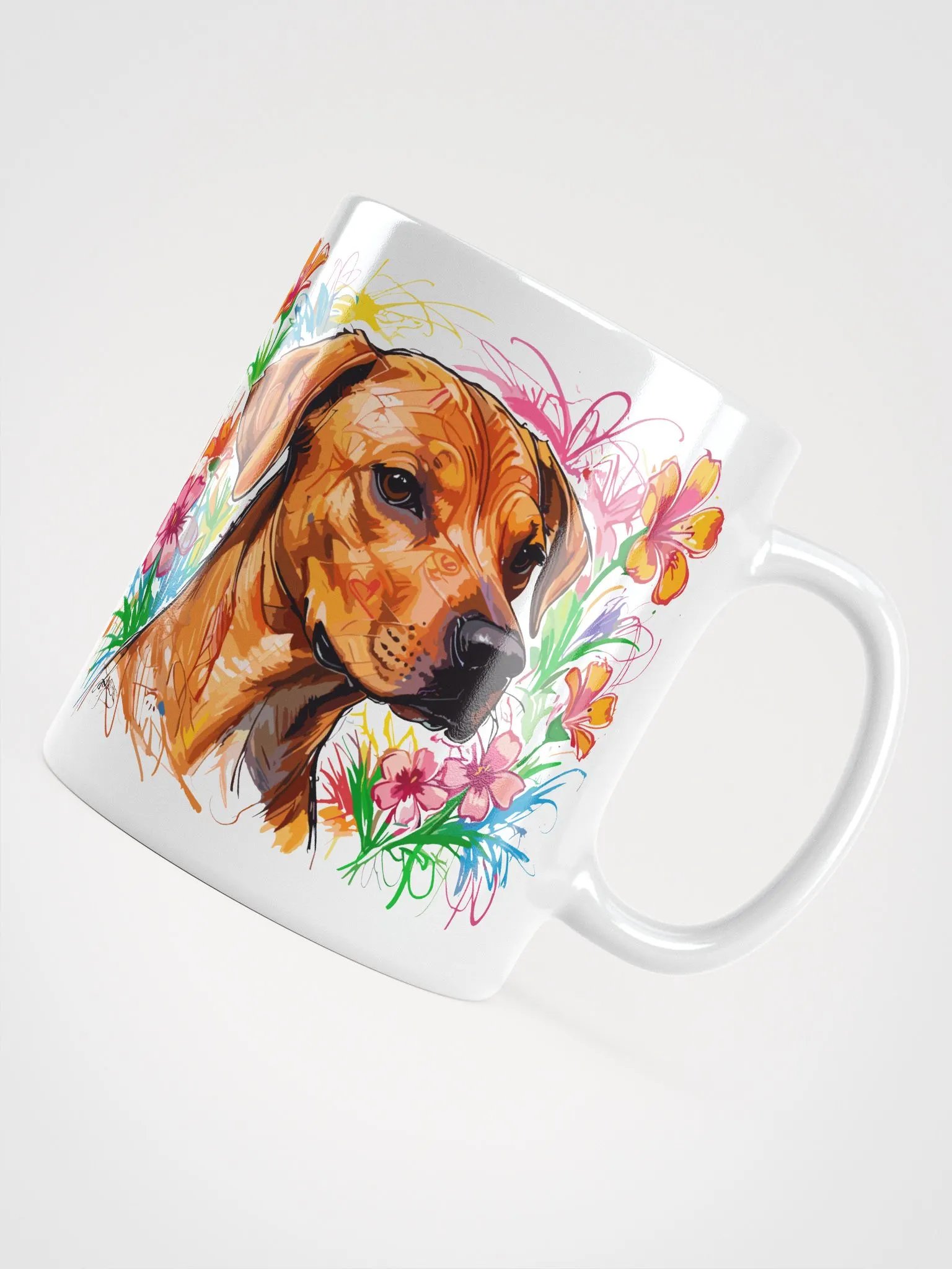 Scribbles Rhodesian Ridgeback 6 , Mug product image (7)
