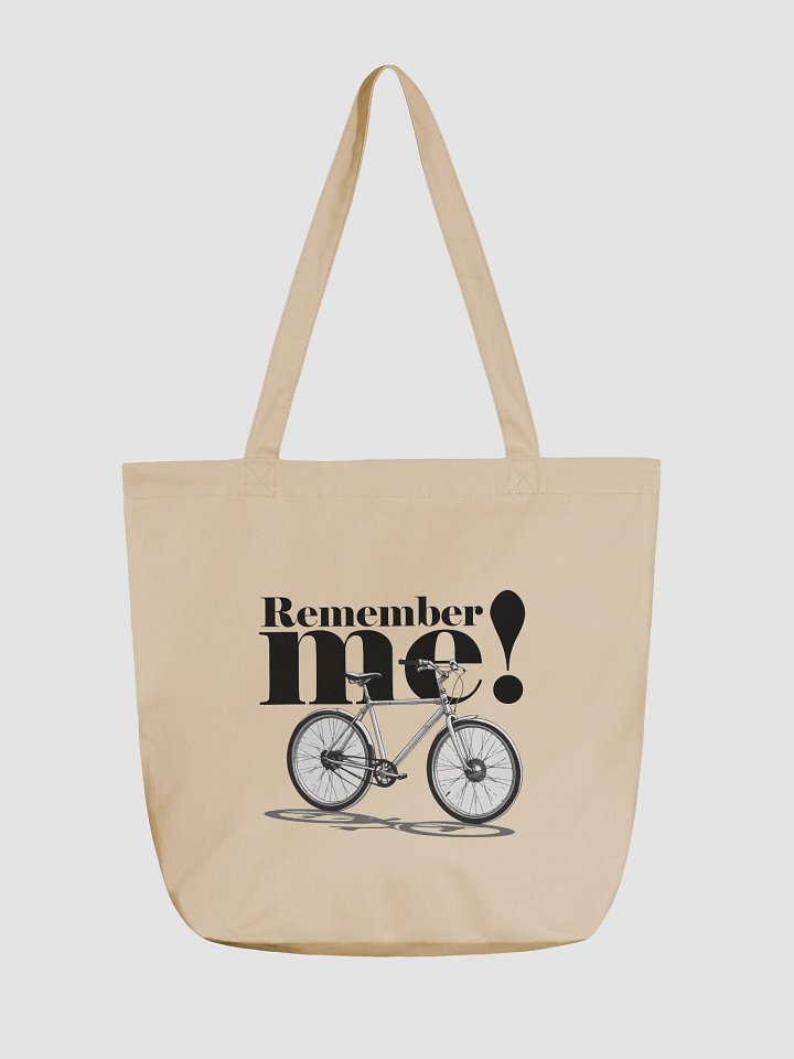 Sleek Monochrome Bicycle Tote Bag product image (1)