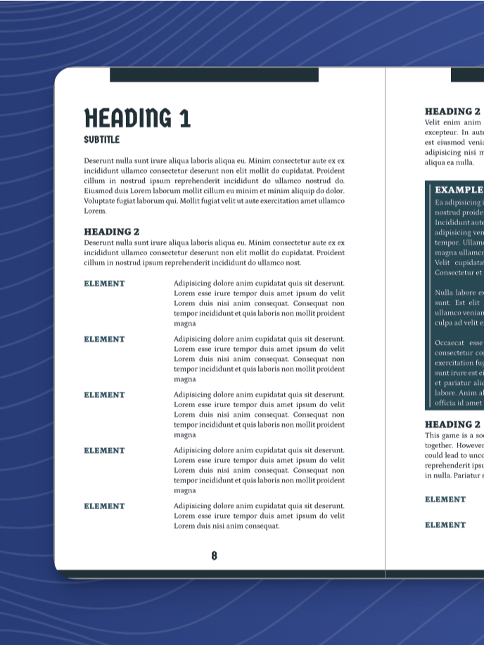 Portrait and Landscape Affinity Publisher Templates: Inspired by Songs and Sagas