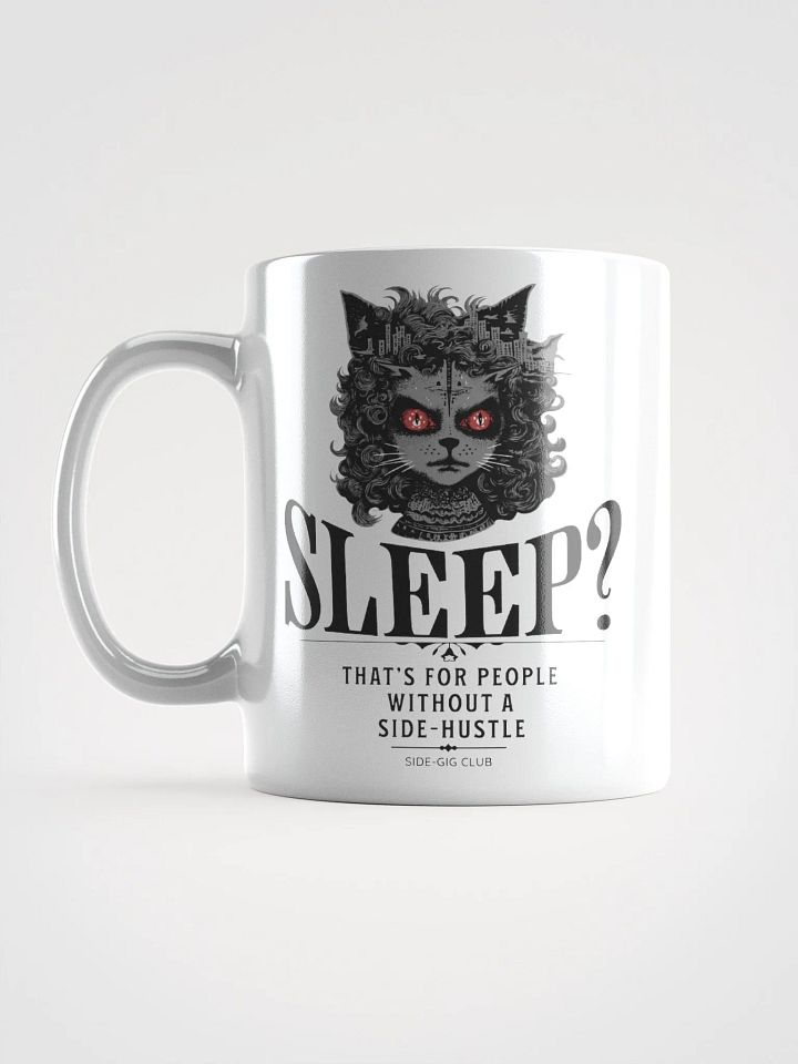 Sleepless Hustle: Intense Cat Eyes Mug product image (2)
