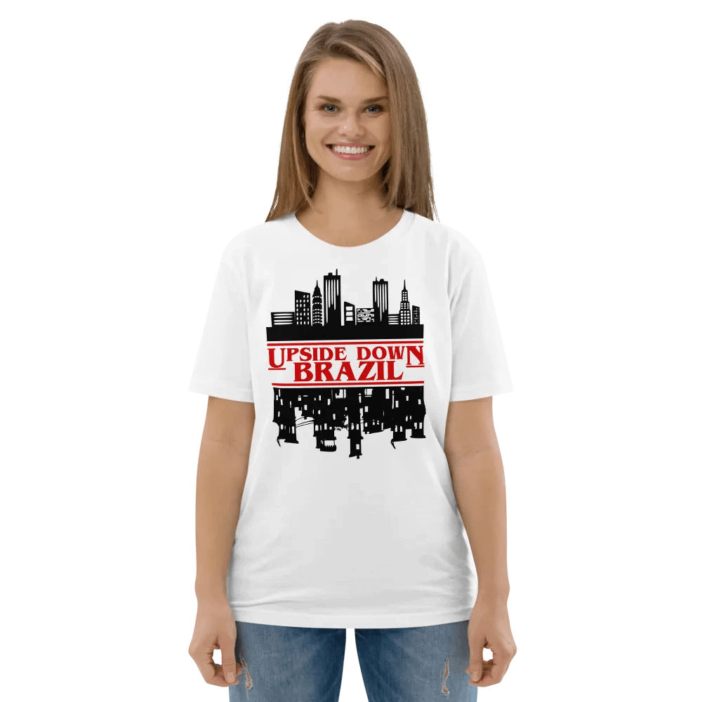 Upside down shirt brazil funny creative a third world country for sale for guys and women product image (5)
