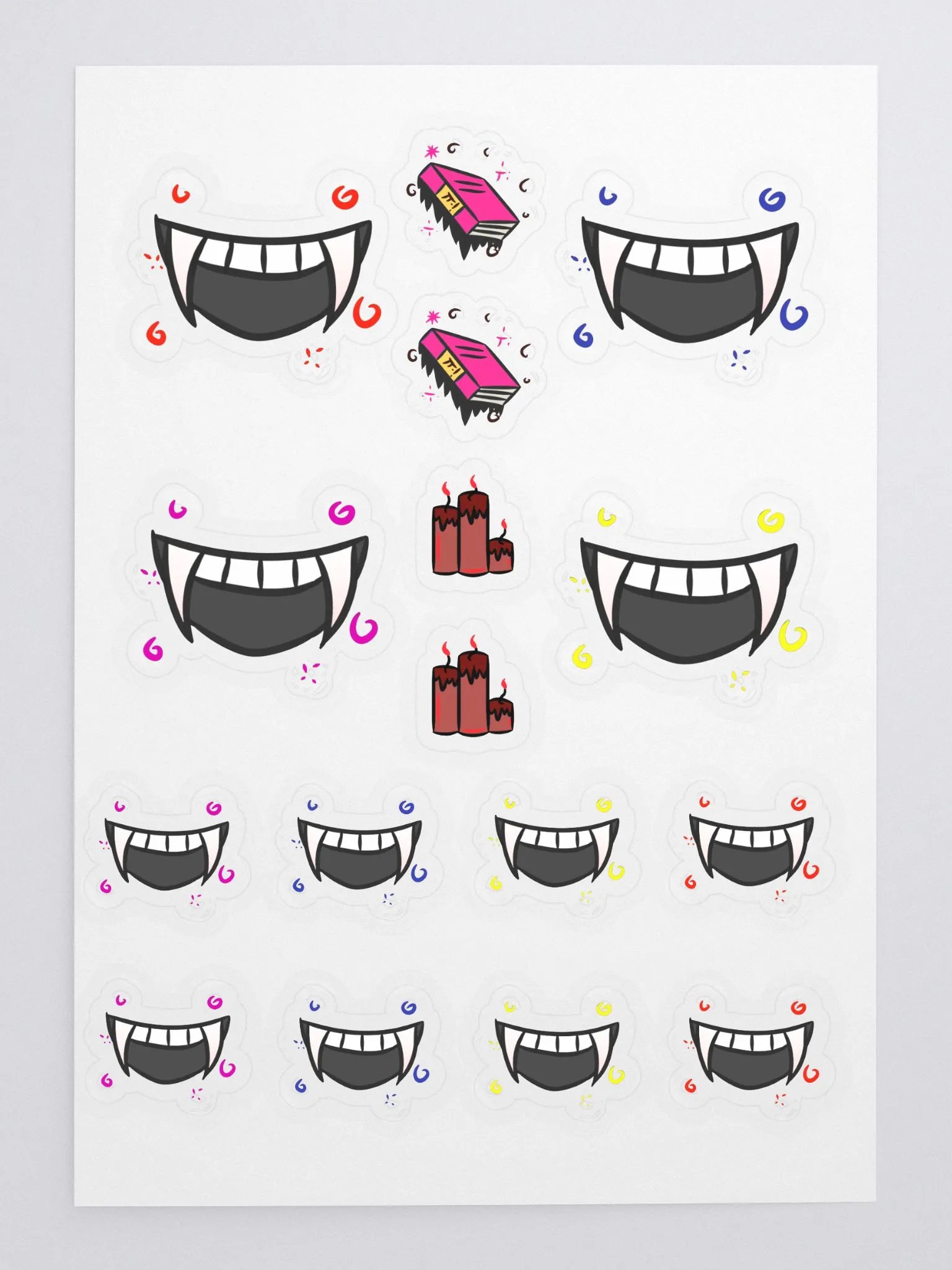 TsgIsLIve Fangs Sticker Sheet (30% OFF!) product image (3)