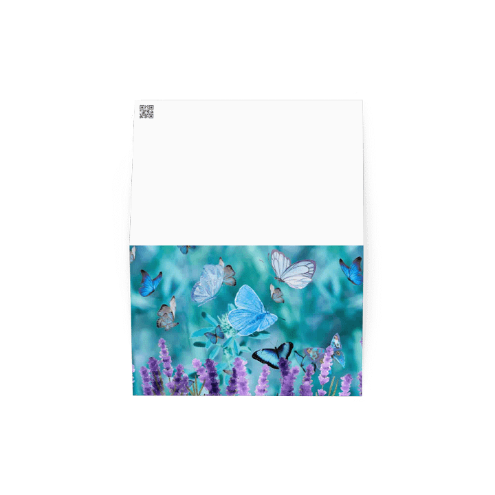 Fluttering butterfly Greeting Card perfect for any occasion birthday get well product image (2)