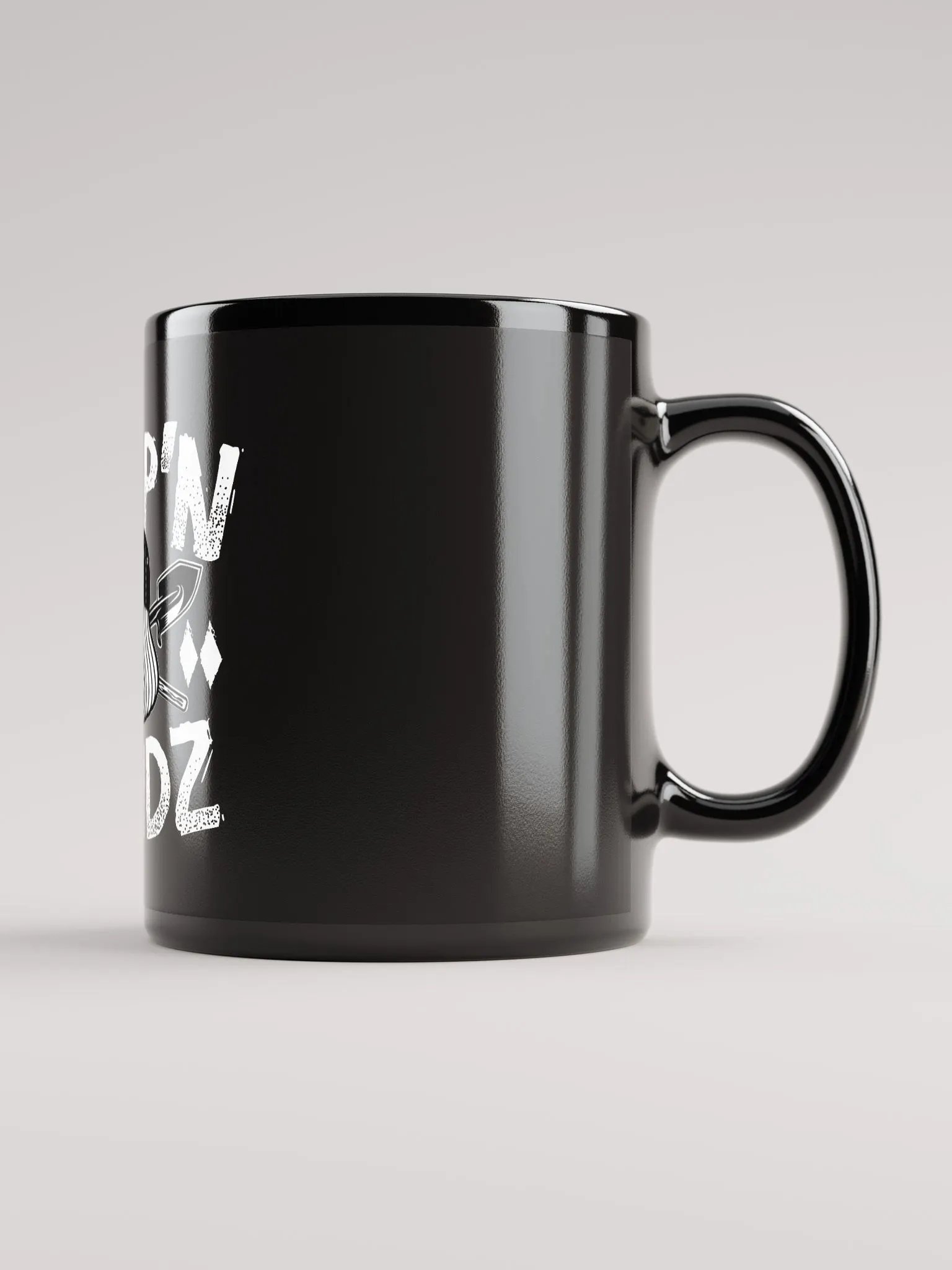 Mountain Skull Black Glossy Mug product image (2)