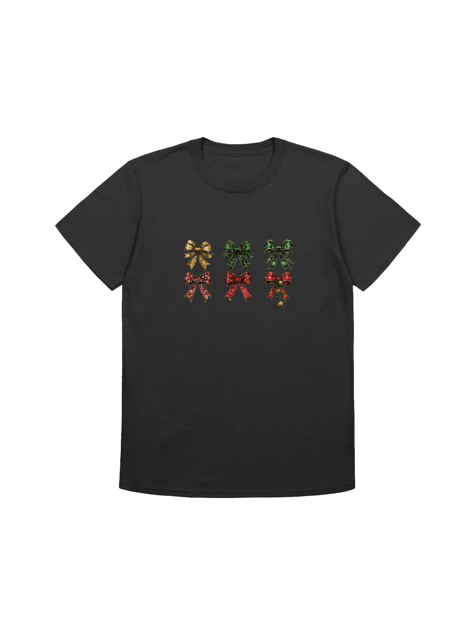 Colorful Cristmas Bows Unisex T-Shirt product image (3)