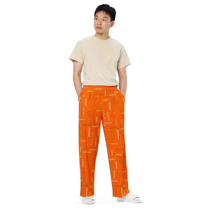 different perspectives orange PANTS product image (2)