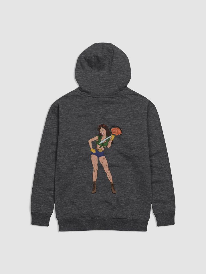 Brunette Chainsaw Betty Pinup Unisex Sweater product image (1)