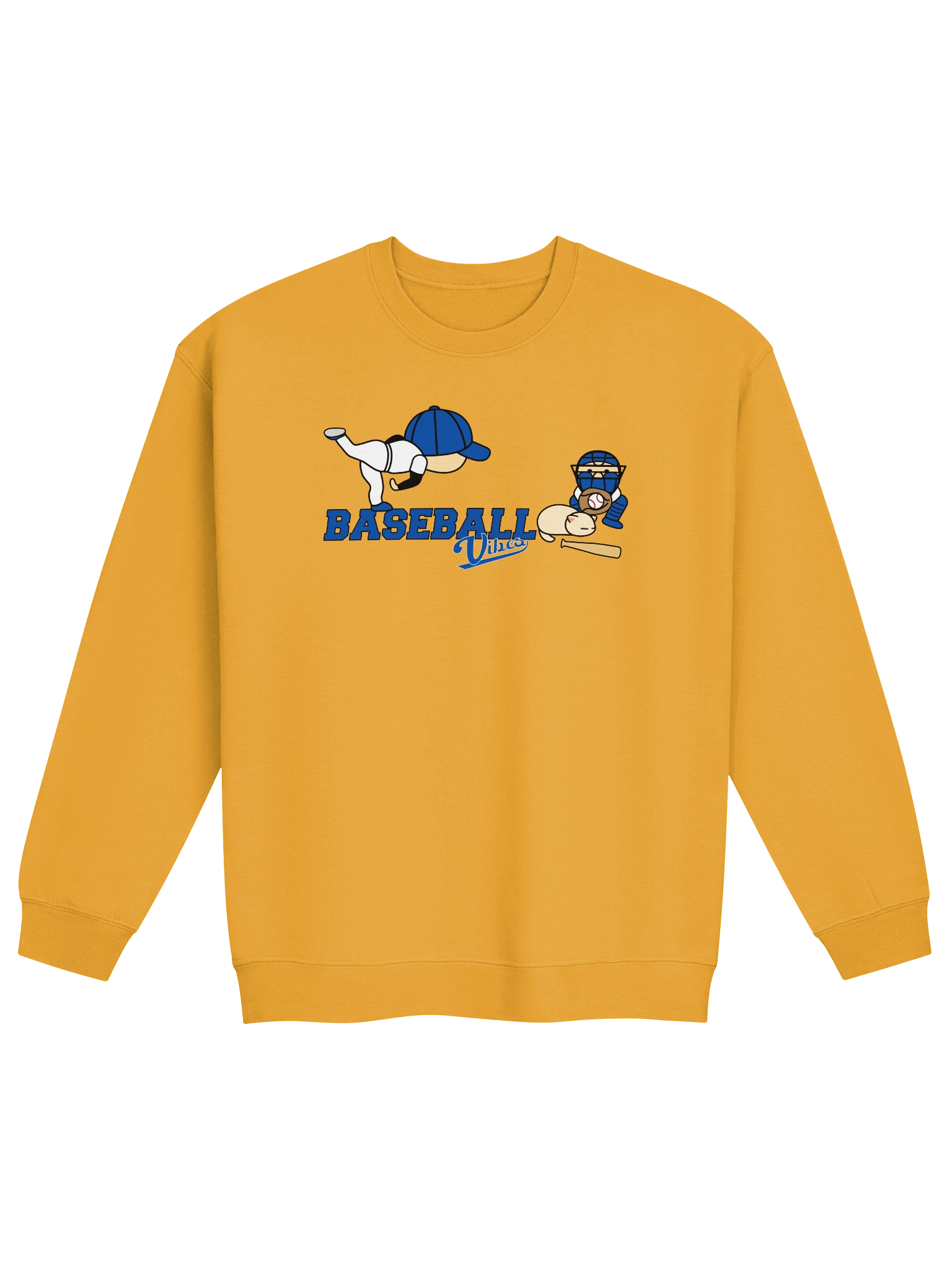 Baseball Cat (Baseball Vibes) - Unisex Adult Sweatshirt product image (1)
