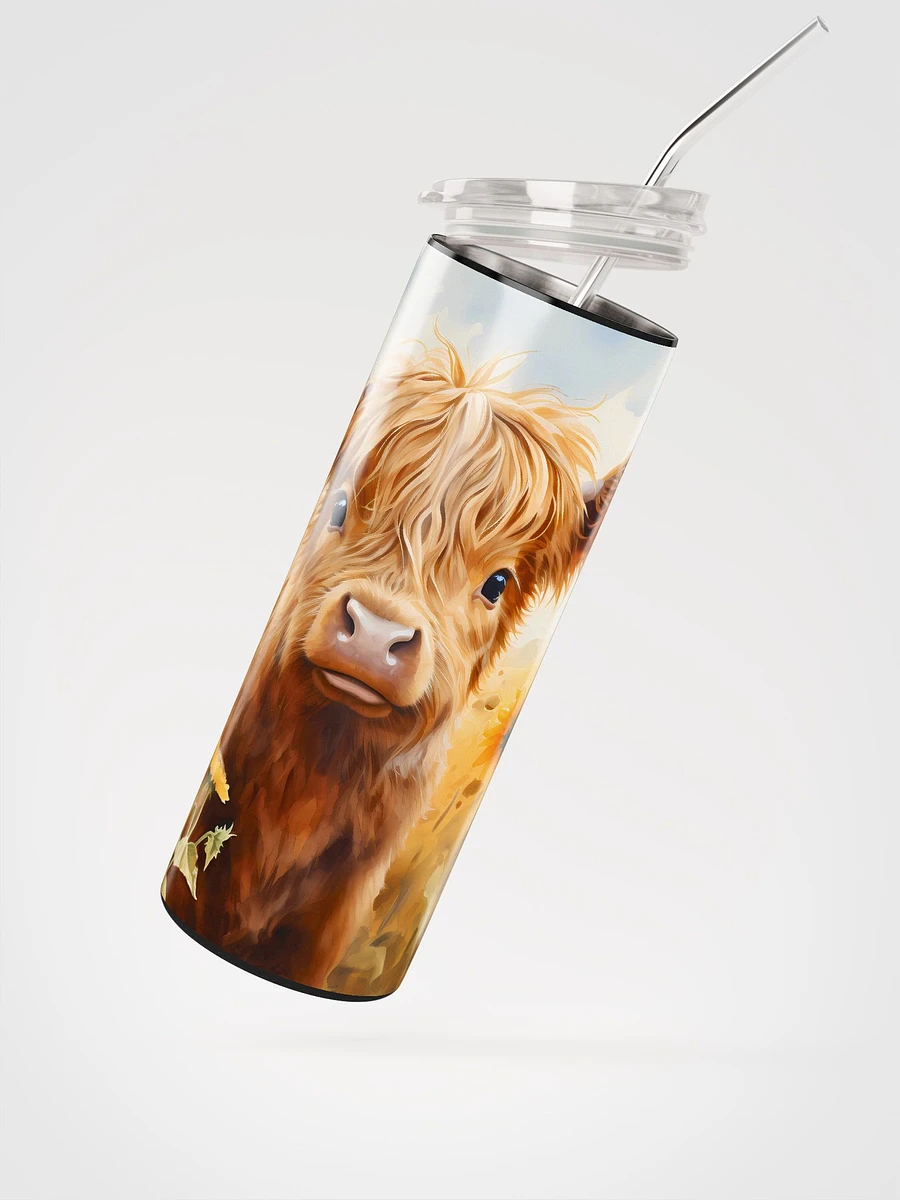 Highland Calf and Sunflowers Tumbler product image (5)