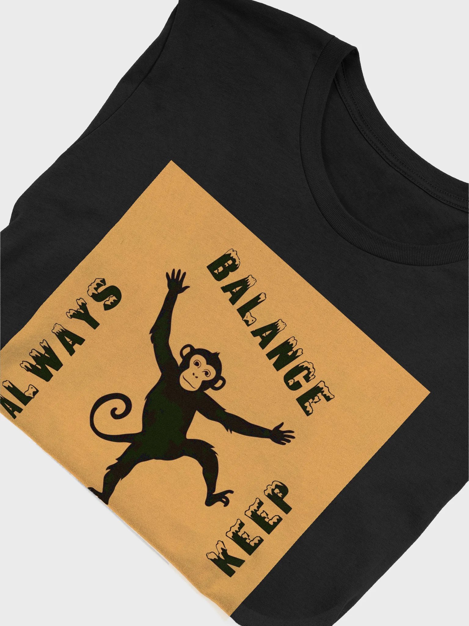 Balance Monkey Silhouette T-Shirt product image (23)