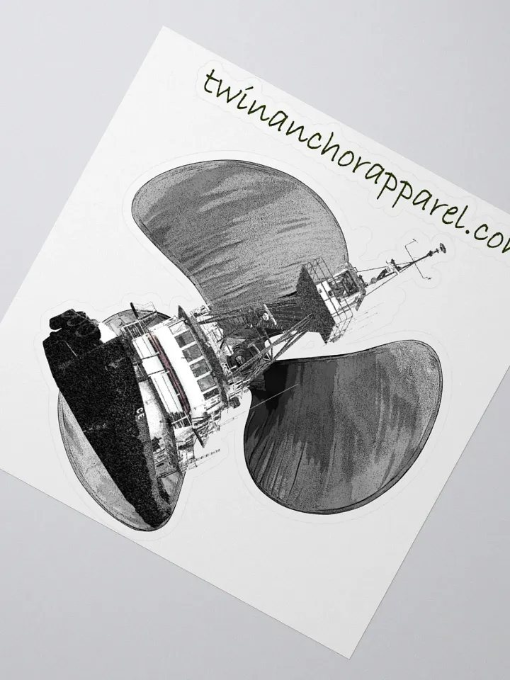 Three blade prop Tug CE Kiss Cut Stickers product image (2)