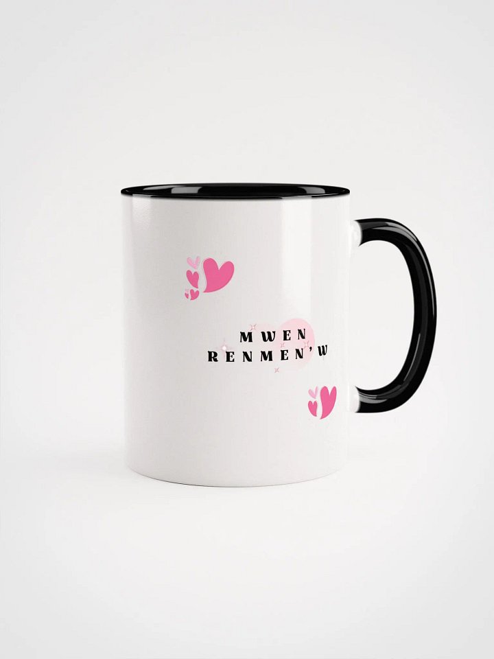 Heartfelt Apostrophe Ceramic Mug Mwen Renmen'w - I Love you product image (1)