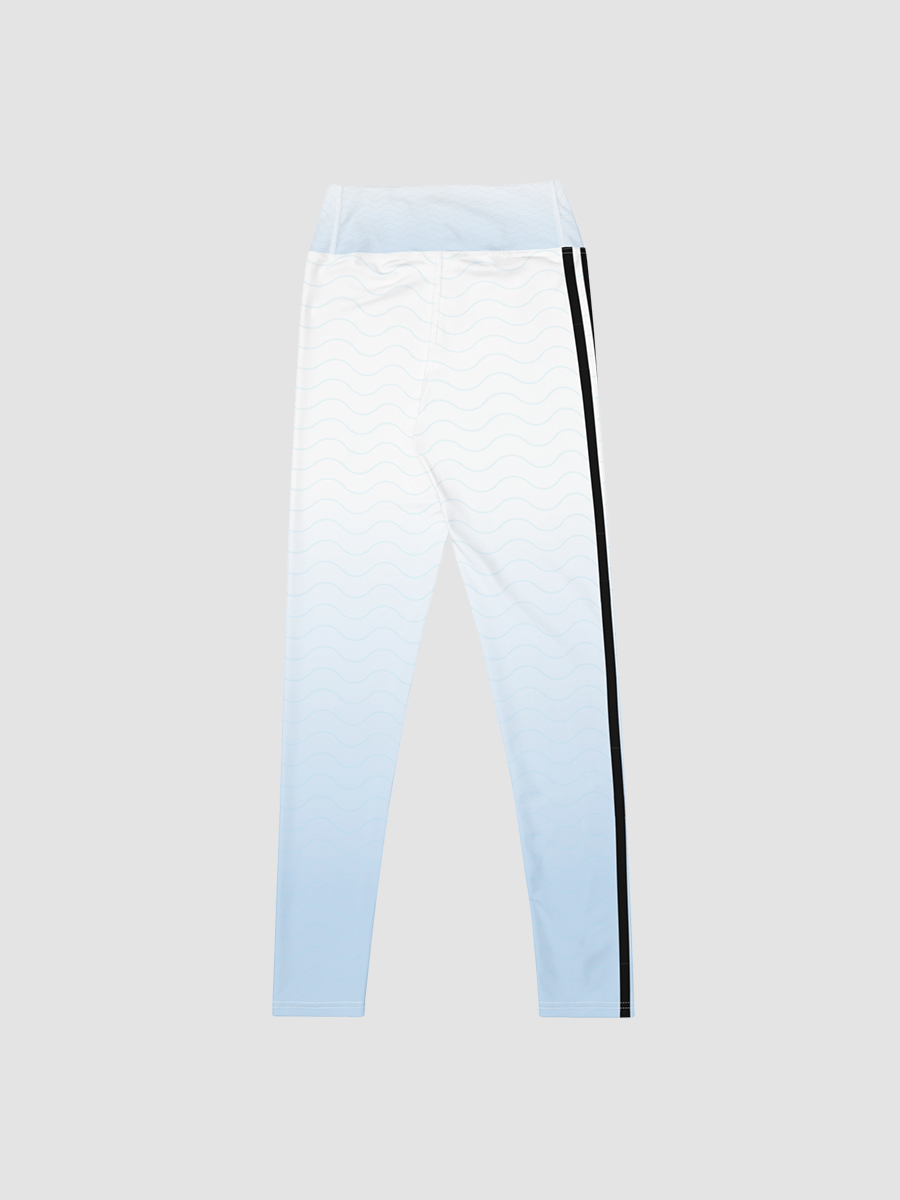 All-Over Print Yoga Leggings, Background fill Gradient - 3 Colour with Black Stripes product image (3)