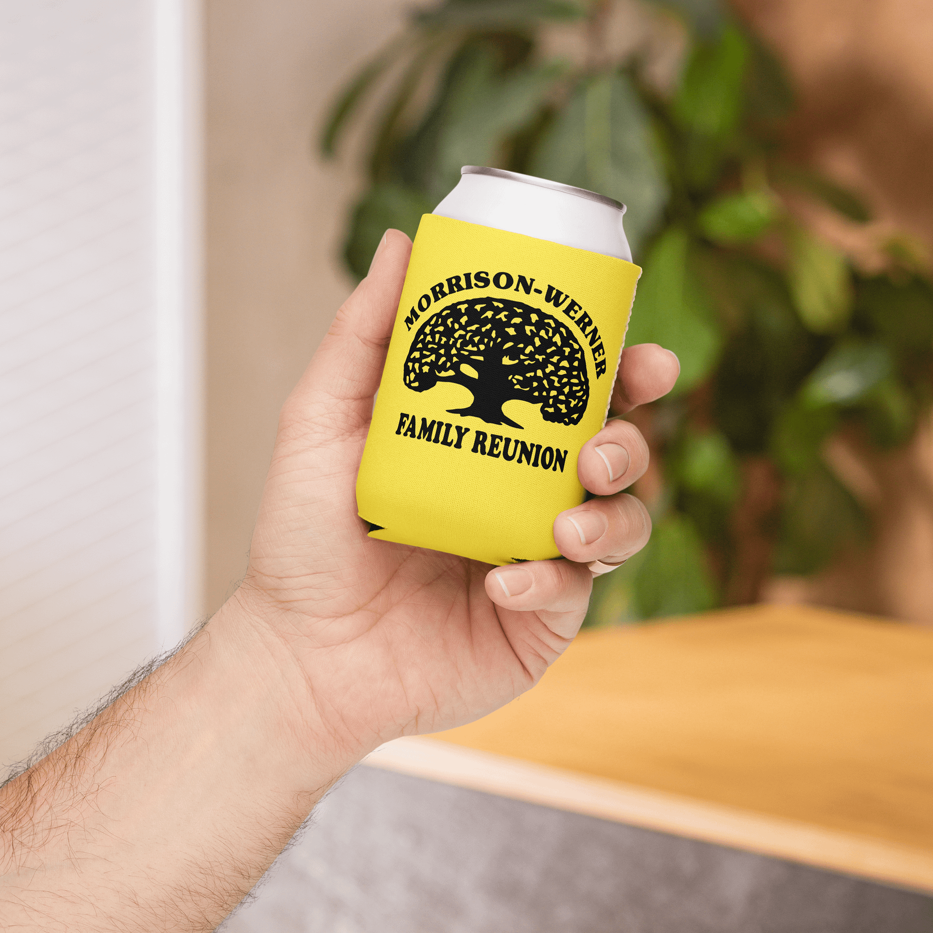 "Morrison-Werner Family Tree" Can Coozie (Yellow) product image (4)